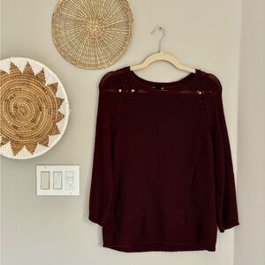 Burgundy H&M sweater